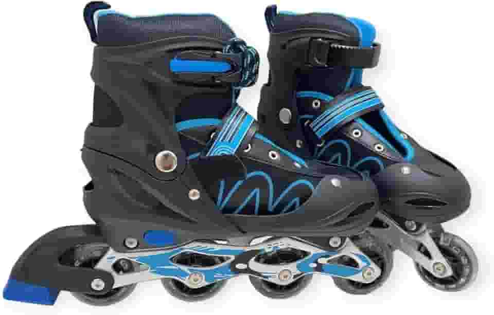 Patins Roller Inline, Ajustável, Ideal para meninos e meninas, com bolsa, Patins 4 rodas patins.