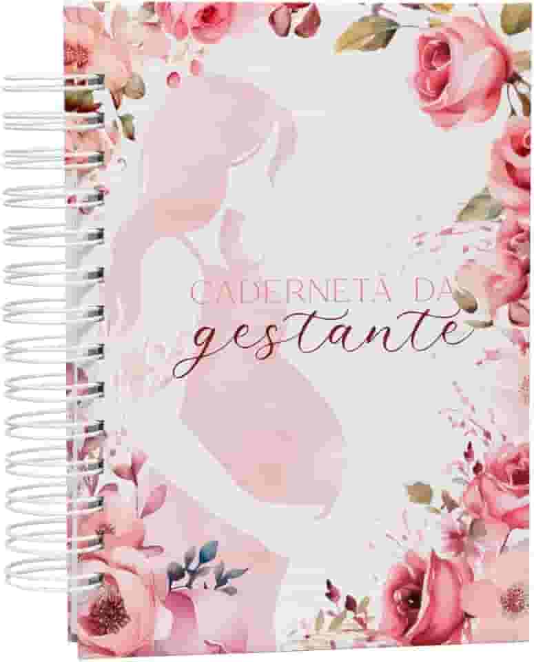 Planner da Gestante – Completo para Registro da Gravidez, Capa Dura Holográfica, 220 páginas, Papel 90g, Tam. A5 (15x21cm)
