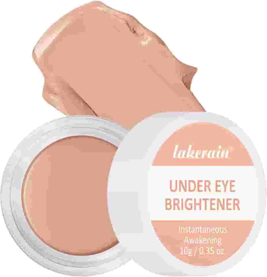 Iluminador sob os olhos, corretivo cobertura total para olheiras, creme radiante leve e corretivo sob os olhos (nude quente, 1 peça)