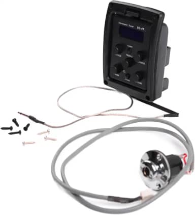 Pedal de Efeito de Guitarra Eq de 4 Bandas, Equalizador de Guitarra para Performance, Acessórios de Guitarra e Baixo