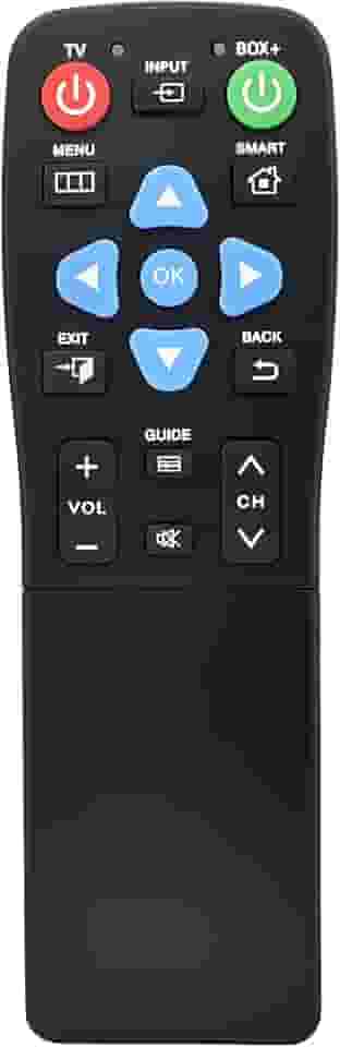 Controle remoto universal fácil para idosos – Controle remoto de TV com botão grande, controle de 2 dispositivos, ideal para idosos ou uso de demência