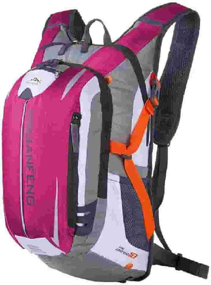 Mochila Ciclismo Resistente Impermeável Confortável Leve Versátil Ideal Trilhas Corridas Pedaladas Aventuras Ar Livre Com Segurança E Estilo - Rosa