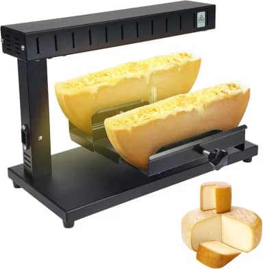 Máquina elétrica de derretimento de queijo Raclette 750W para derreter queijo com altura ajustável