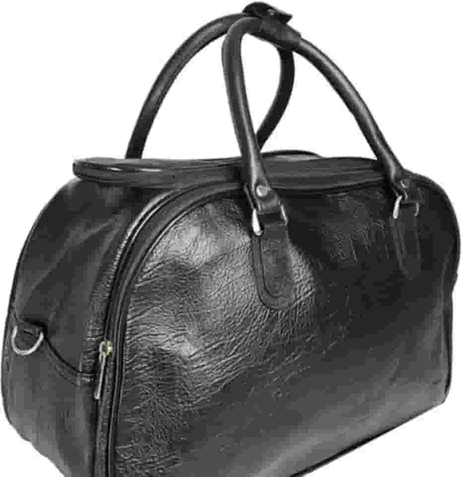 Mala Bolsa De Mão Extra Grande De Viagem Couro Ecológico (preto)