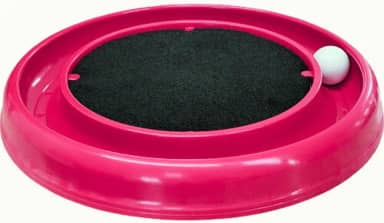 Arranhador Interativo para Gatos Grande 40cm com Bolinha Brinquedo Arranhador Gato (Rosa)