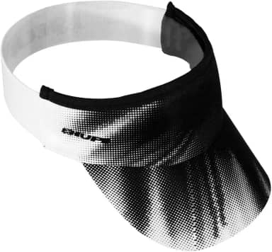 Viseira para Corrida Hupi Tuna Branco e Preto