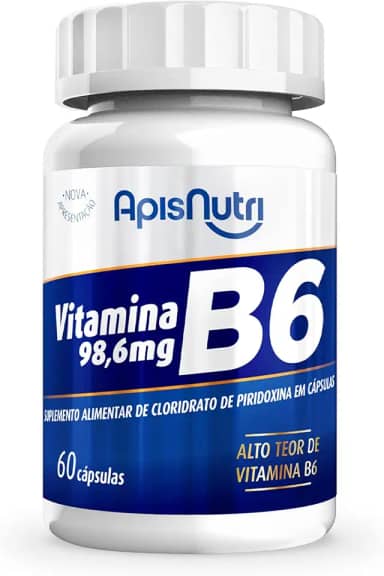 Vitamina B6 - 280mg (60 caps), Apisnutri