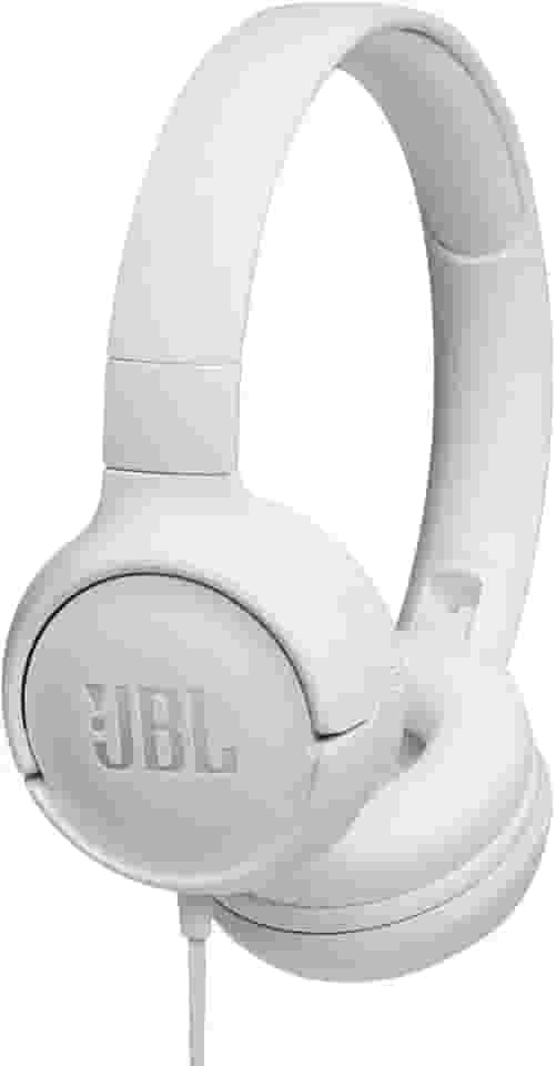 JBL TUNE 500 – Fones de ouvido supra-auriculares com fio – Branco