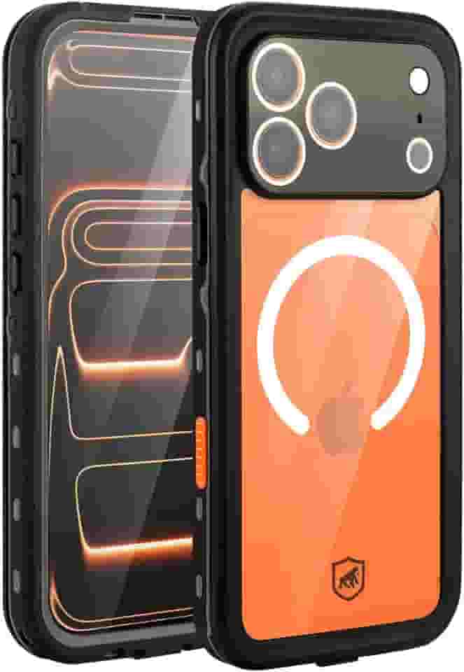 Gshield Capa Case Capinha 360° à Prova d'água Compatível com Magsafe, Nautical (Transparente, iPhone 17 Pro Max)