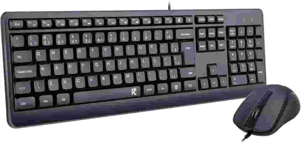 Combo Mouse e Teclado Redragon R Office BS-7092 Preto 1200 DPI