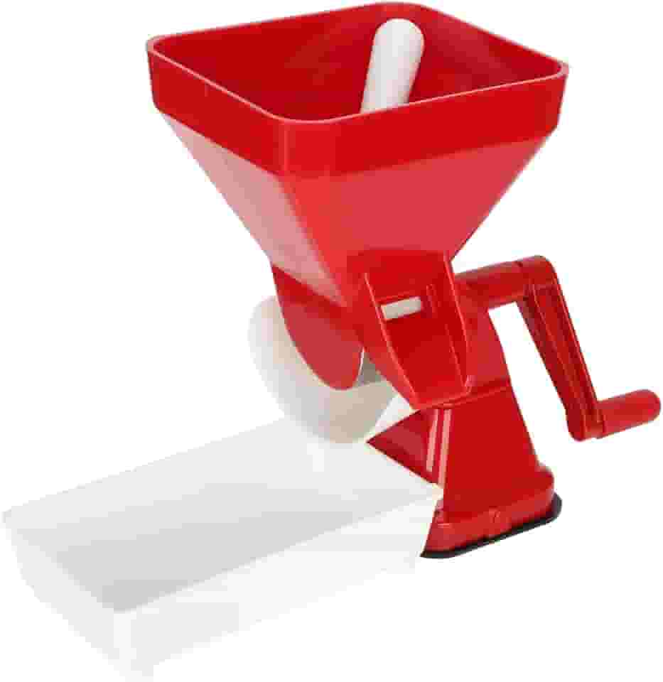 Espremedor manual de tomate, ferramenta de fabricação de molho de tomate, prensa de tomate com entrada de alimentação de grande capacidade para frutas, legumes
