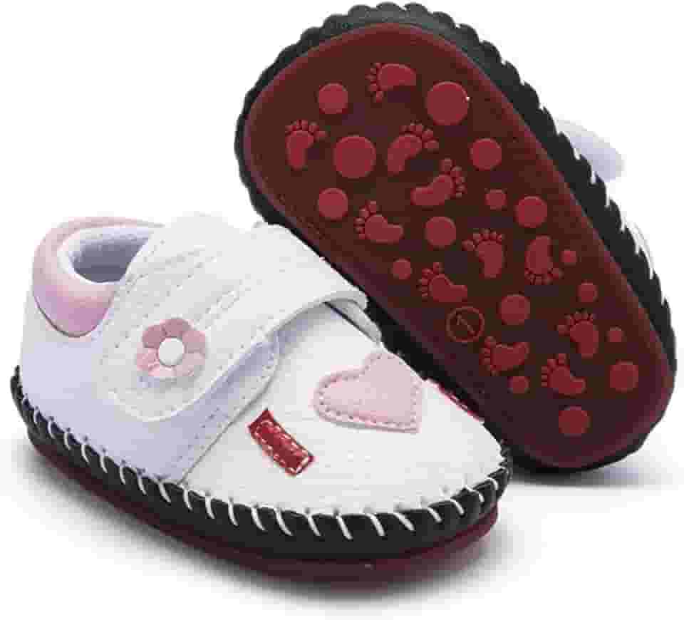 Tênis de caminhada infantil com sola de borracha para bebês meninos meninas couro sintético sola de borracha primeiros passos infantil desenho animado chinelos berços