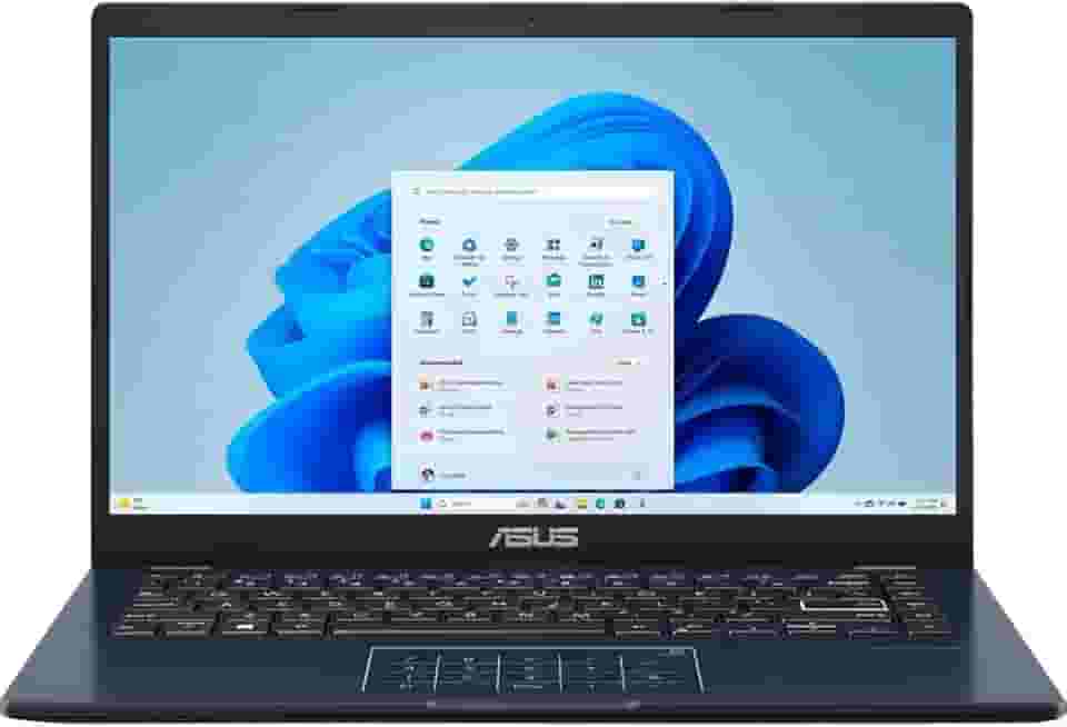 ASUS Laptop, tela FHD de 14 polegadas, Intel Pentium Silver N6000, 4 GB de RAM, 64 GB de armazenamento eMMC, Windows 11 Home no modo S, Intel UHD Graphics, Star Black, E410KA-PM464