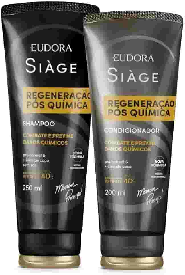 Eudora Kit Siàge Regeneração Pós Química: Shampoo 250ml + Condicionador 200ml