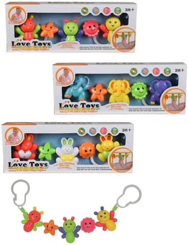 Mobile Baby Bichinhos para Carrinho de Bebê ou Berço