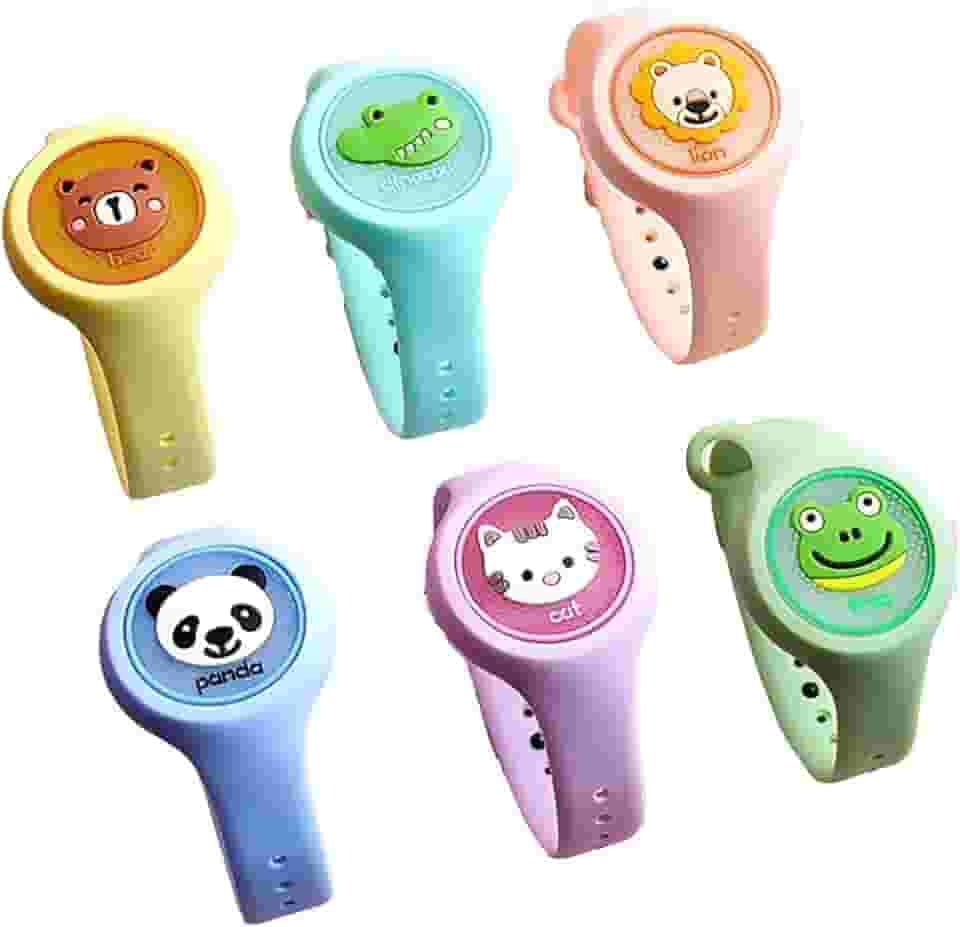 Pulseira Repelente Infantil Anti Mosquito LED – Proteção Natural em Silicone, Ajustável e Não Tóxica