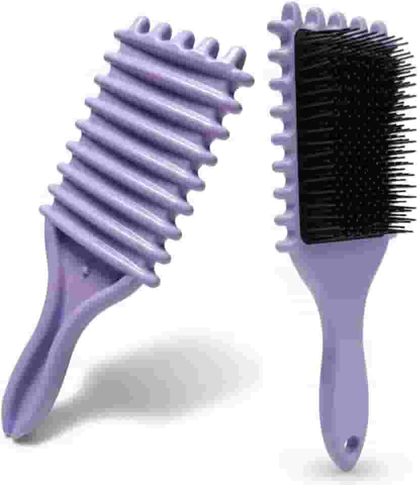 Escova de Fitagem para Cabelos Cacheados e Ondulados – Define Cachos sem Quebrar os Fios