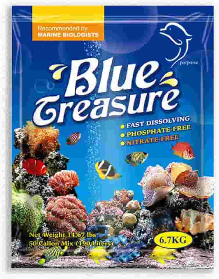 Sal Marinho Blue Treasure Reef Sea Salt para Aquários - 3,35kg