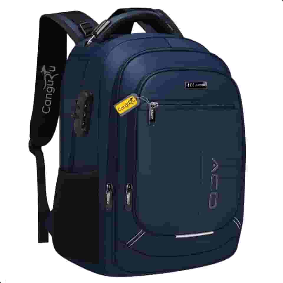 Mochila Masculina Feminina Notebook Com Capa de Chuva Resistente a Água Saída USB/Fone Executiva Ideal Para Trabalho Faculdade Dia a Dia