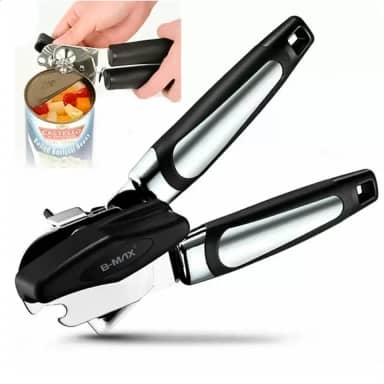 Abridor de Latas Manual 3 em 1 Latas, Garrafas e Alavanca B-Max Ergonômico Utilidade na Sua Cozinha