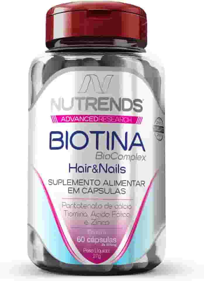 Biotina Hair & Nails 450mg 60 cápsulas, Nutrends
