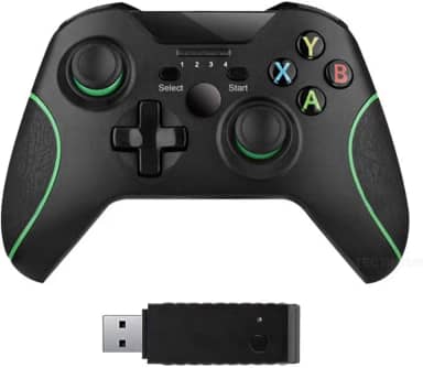 xuelili Controles sem fio para Xbox One, gamepad sem fio para PC com adaptador sem fio de 2,4 GHz, compatível com Xbox One / One S / One X / P3 Host / Windows 7/8/10