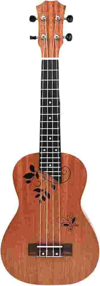 Ukulele acústico de 4 cordas de mogno de 58,4 cm 17 pés Ukulele para iniciantes havaiano ukuleles ukelele kit iniciante