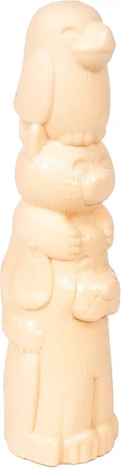 PET GAMES - Mordedor Escultual em Nylon Super Divertido e Resistente que Auxilia na Higiene Dental para Cães - TOTEM NYLON P BEGE