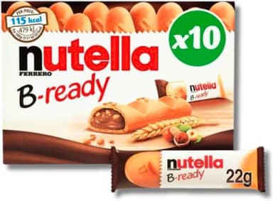 Nutella B-ready Biscoitos Wafer Com Creme Nutella kit c/ 10