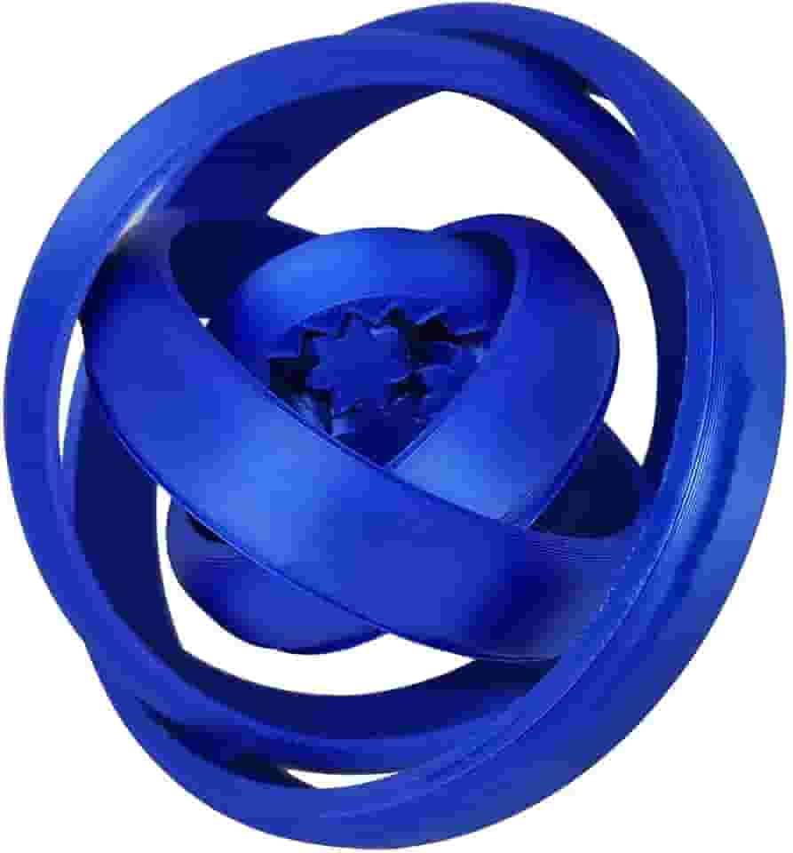 Fidget Giroscópio Engrenagens Spinner Anti Estresse Gyro Relaxante 3D Azul Metálico