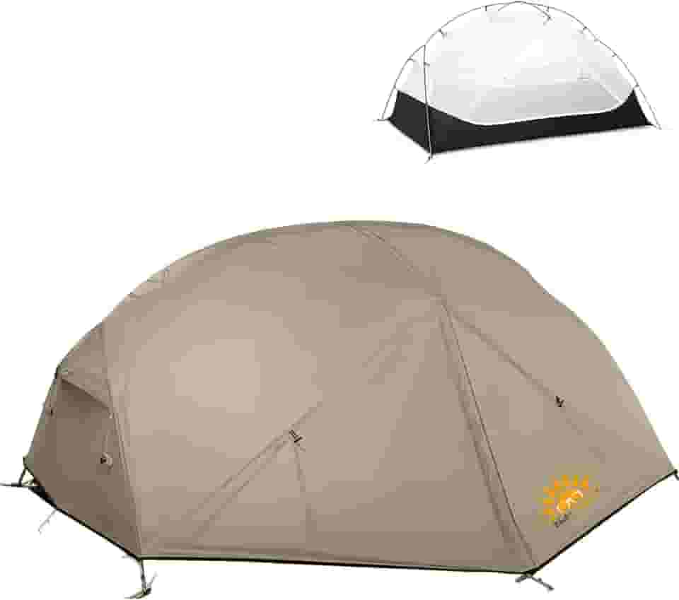Barraca Camping lmpermeavel 2 Pessoas,Tenda esférica para acampamento ao ar livre, dobrável portátil à prova de chuva com dois andares.