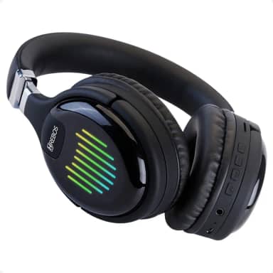 Fone de ouvido Bluetooth Wireless Sem Fio Dobravel Cartão de Memória Rádio FM Entrada Auxiliar com luzes de led, HP-201