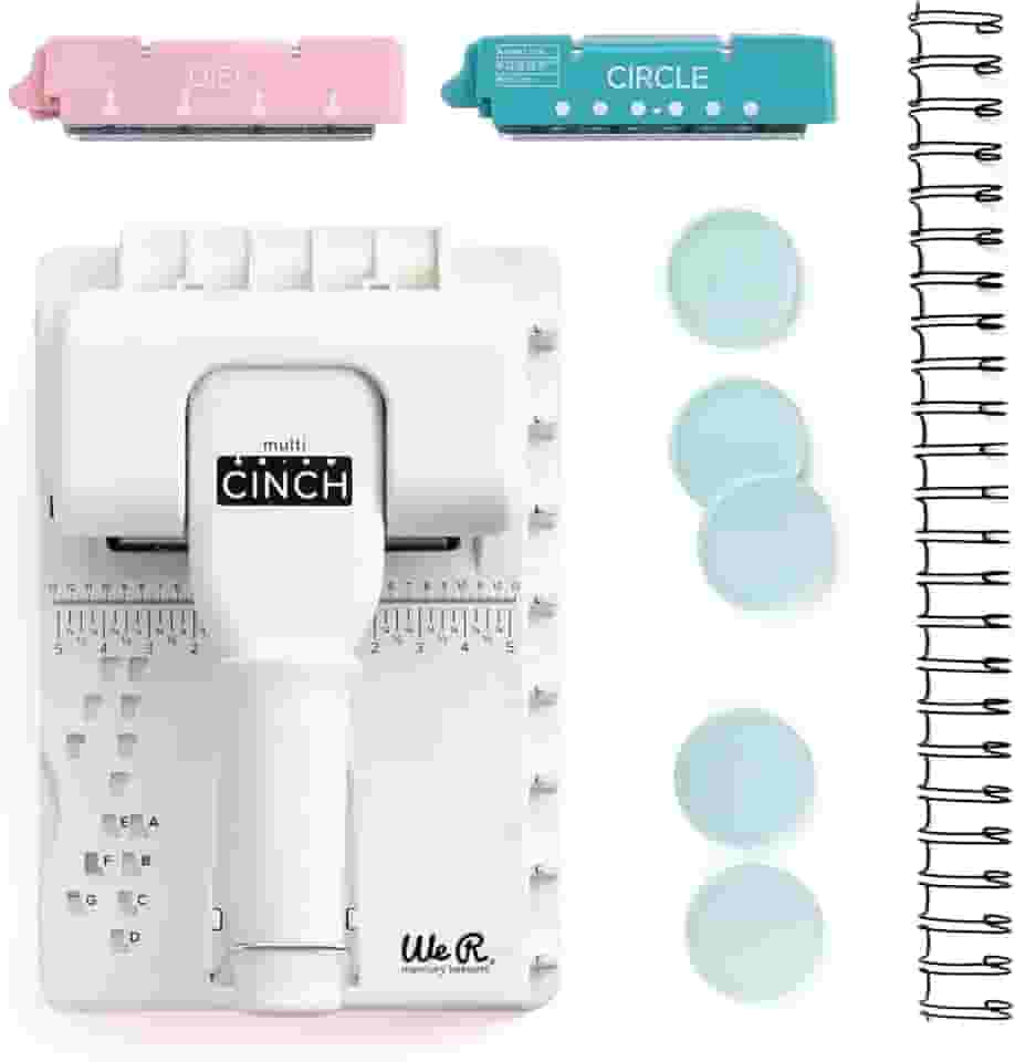 Encadernadora Multi Cinch We R - Incluso Cartucho Furo Disco e Redondo