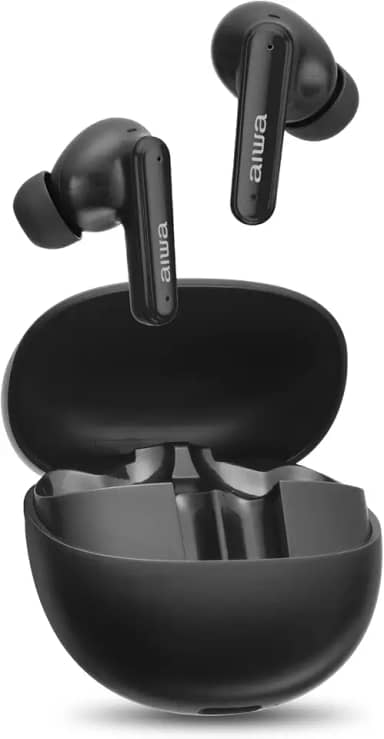 Fone de Ouvido Eardbud AIWA AWS-EB-04-B Bluetooth IPX4 ANC 26 Horas de bateria