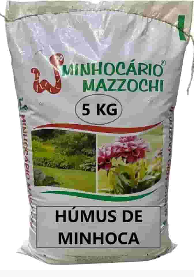 Húmus De Minhoca 5kg - Minhocário Mazzochi Adubo Orgânico