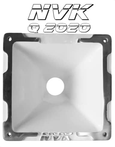 Corneta NVK 2020 Branco Jarrão para Driver de Som Automotivo Profissional