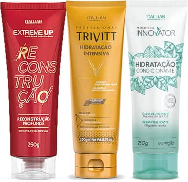 Itallian Hairtech Kit Cronograma Capilar Itallian/Trivitt/Innovator/Extremeup