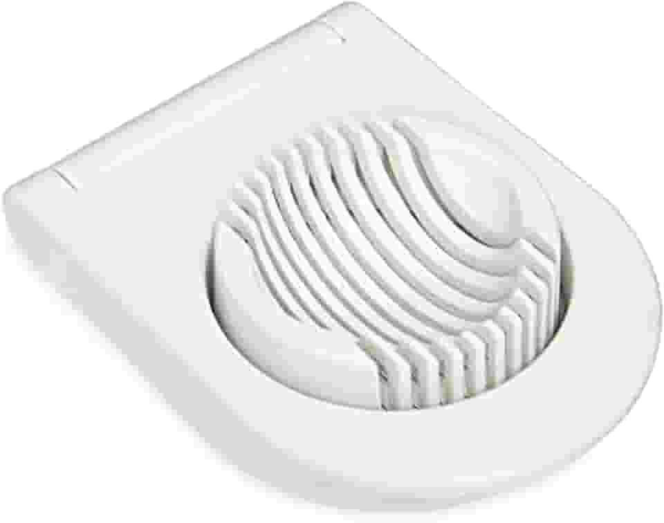 KitchenAid Cortador de ovo clássico com fios de aço inoxidável, 21 cm, branco