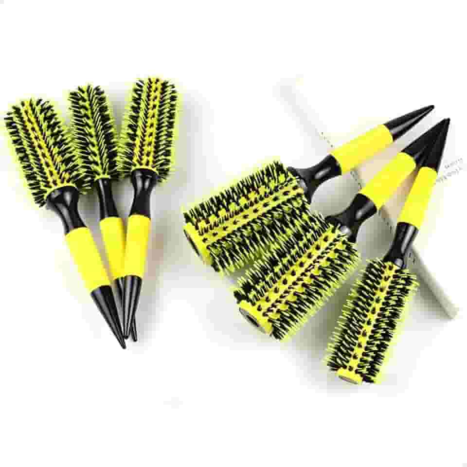 Conjunto 3 Escovas de Cabelo Profissionais - Cerdas de Javali, Cerâmica Thermal, para Todos os Tipos de Cabelo