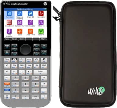 Calculadora gráfica HP Prime Scientific + capa protetora WYNGS preta