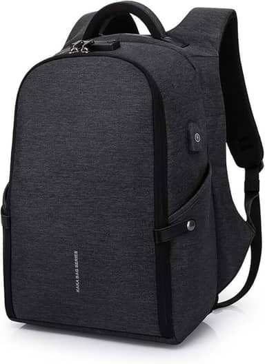 BANGE Mochila Antifurto Impermeável Para Notebooks de Até 15.6 Polegadas e Tablets Possui Cadeado de Código e Trava Acabamento Resistente Qualidade Premium - Preta