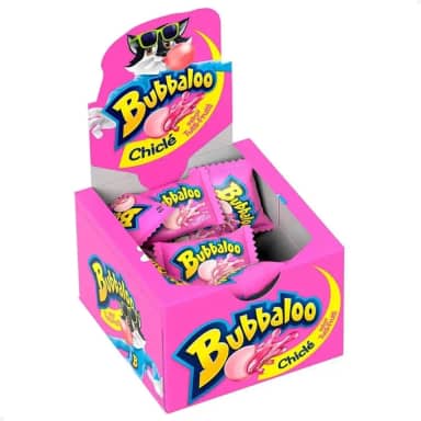 Bubbaloo Chiclete Sabor Tutti Frutti Display Com 60 Unidades
