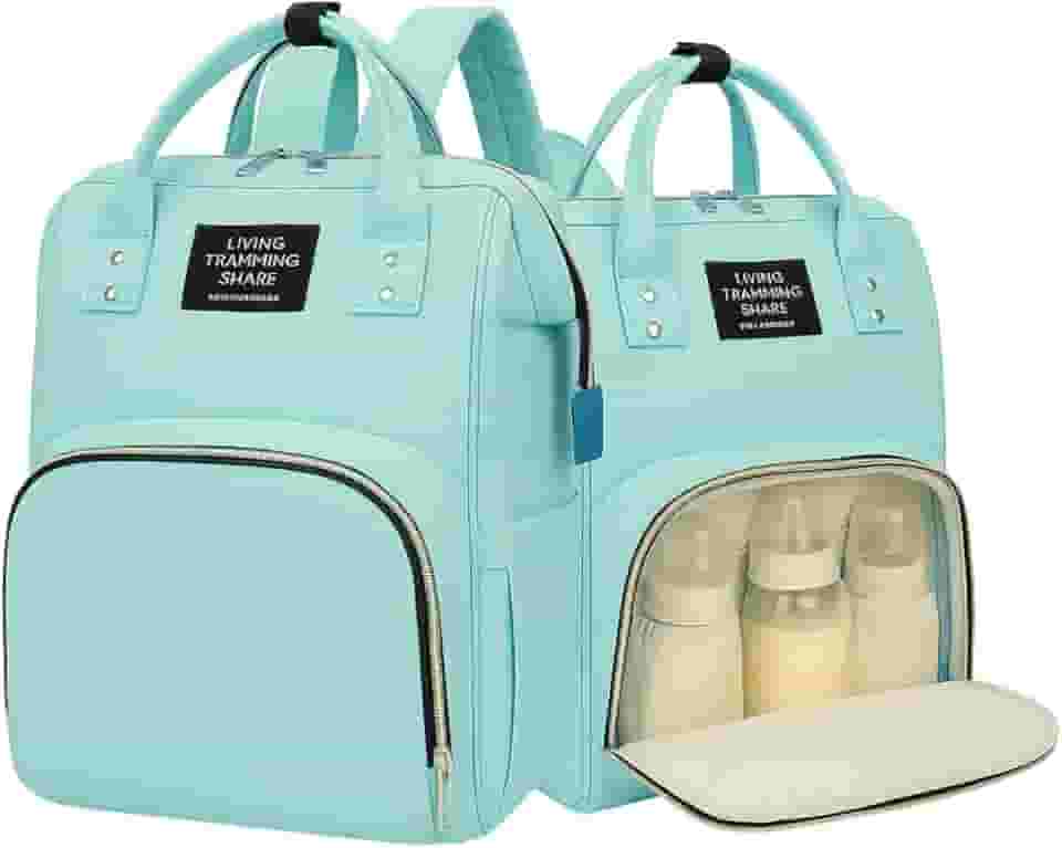 Mochila Maternidade Impermeável Grande Capacidade para Bebê Menino e Menina Gestante Bolsa Multifunção com Compartimentos Térmicos para mamadeiras e Alça de mão Confortável