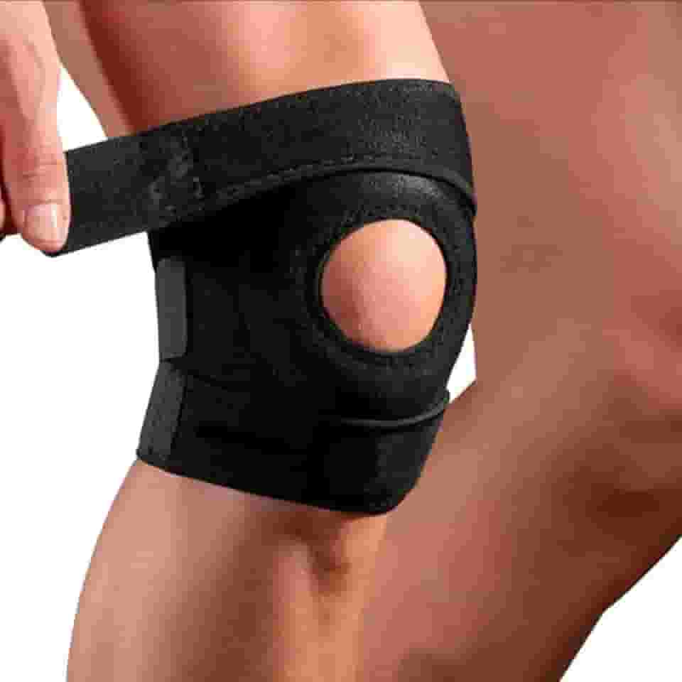 Joelheira Ortopédica Ajustável Proteção Patelar Menisco Tensor Alívio Dor Esportes Proteção