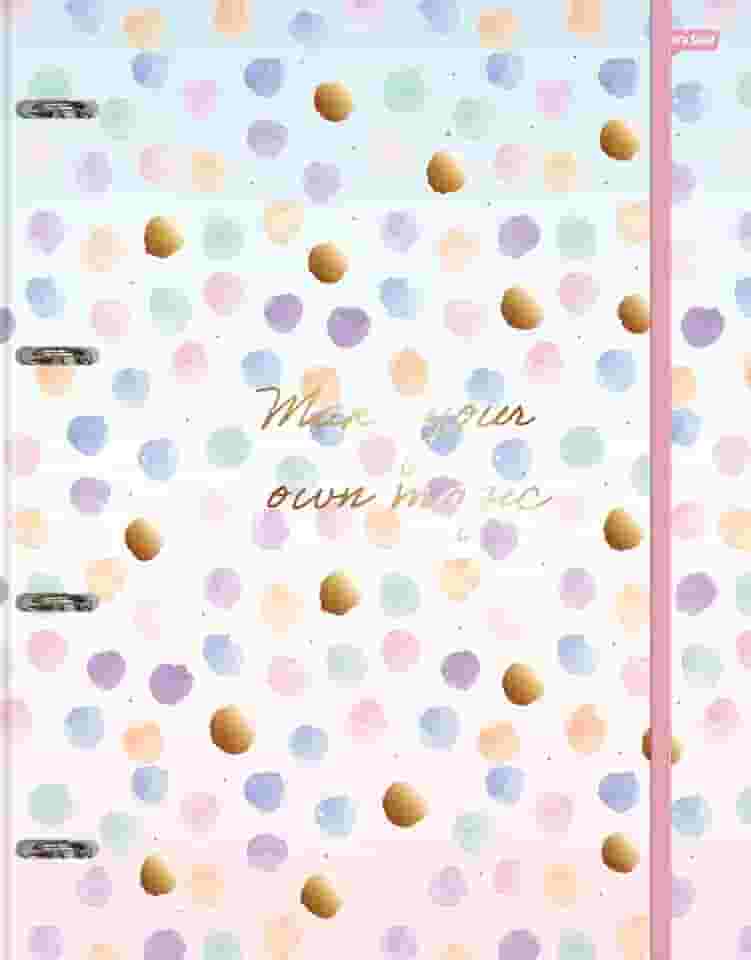 Caderno Argolado Univ CD 80 Fls La Creme Make FSC - Jandaia