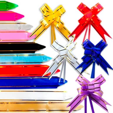 100 Laço Pronto Fácil Para Presente Laço Mágico 40cm x 2cm