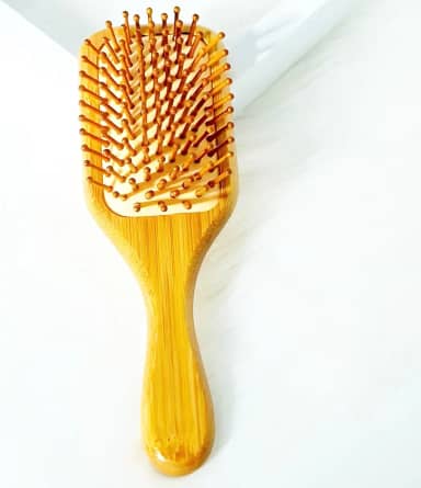 Escova de cabelo de madeira profissional para massagem e estilo do couro cabeludo