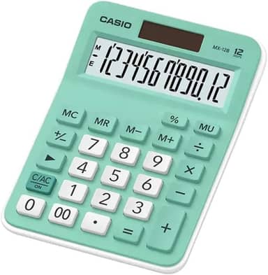 CALC DE MESA 12 DIG CASIO MX12B-GN TQ