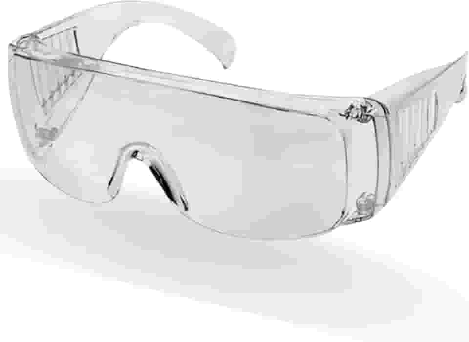 EPI Óculos Proteção Segurança Transparente Sobreposição Óculos de Grau Individual