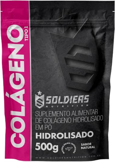 Colágeno Hidrolisado 500g - 100% Puro Importado - Soldiers Nutrition